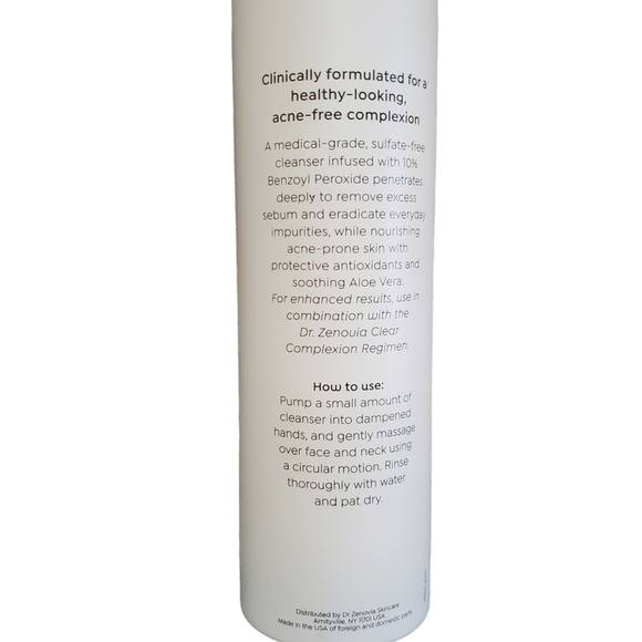 Dr. Zenovia Clear Complexion 10% Benzoyl Peroxide Acne Cleanser - Picture 4 of 6